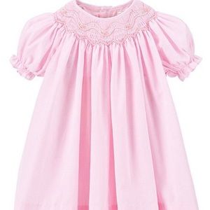 EASTER Petit Ami Smocked Gingham baby girl Dress